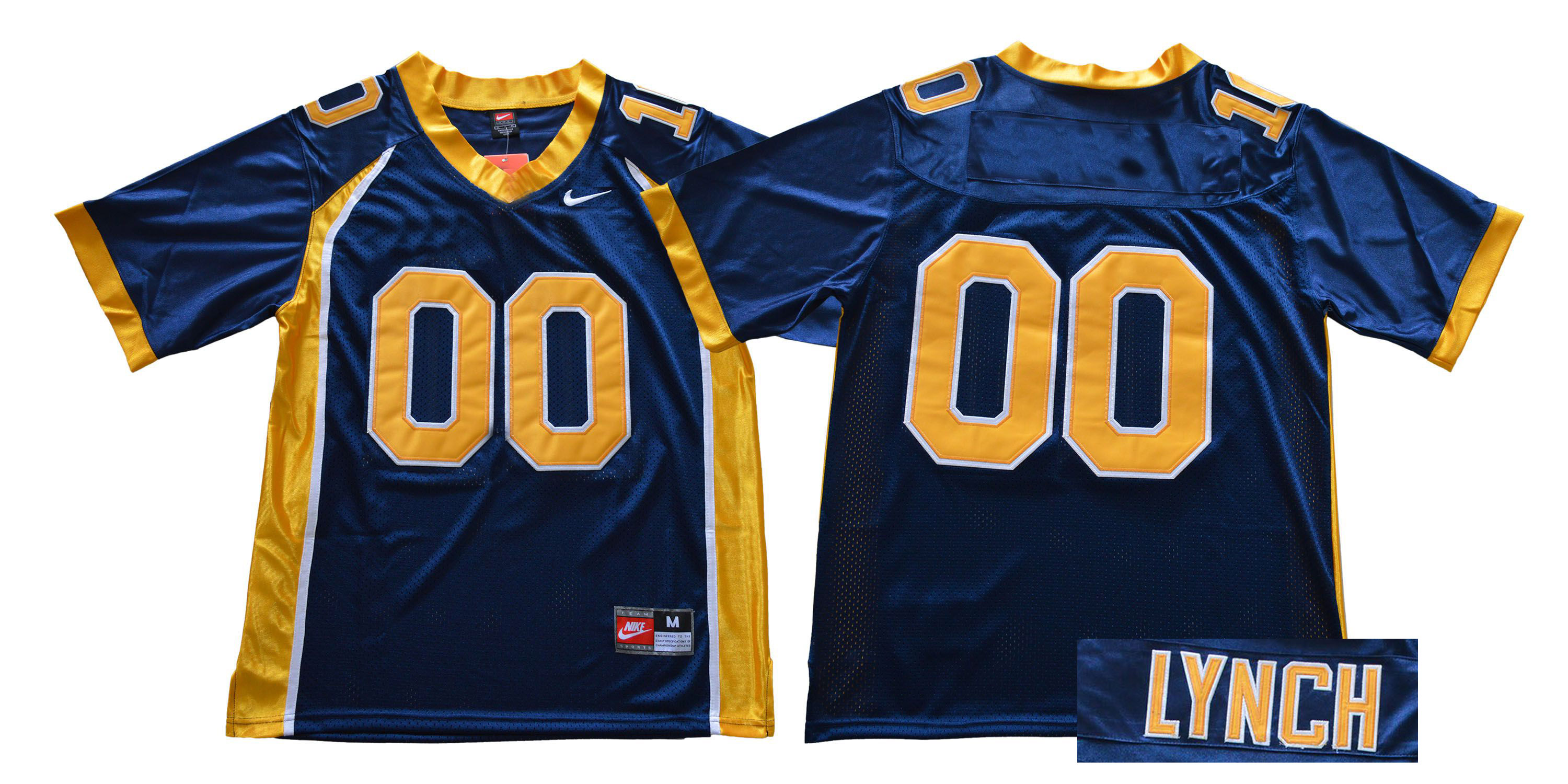 Custom Men California Golden Bears Blue Nike NCAA Jerseys->nfl t-shirts->Sports Accessory